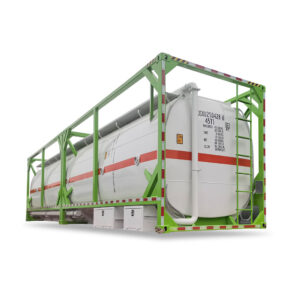 40ft Carbon Steel Diesel Four-compartment Tank Container 50m3 Capacity Diesel Storage Tank Container Station